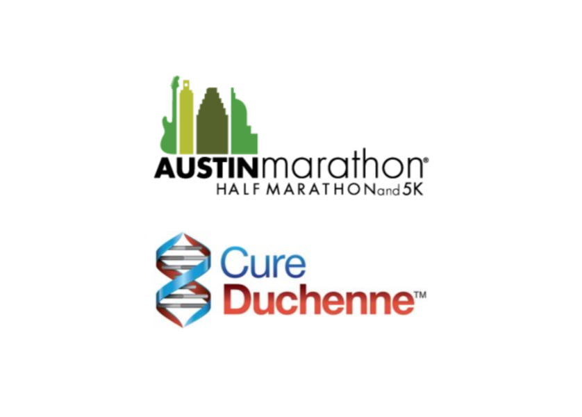 Austin Marathon CureDuchenne logos